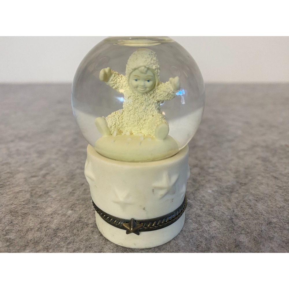 Department 56 Snowbabies Snow‎ Globe Trinket Box "Reach Out" Figurine